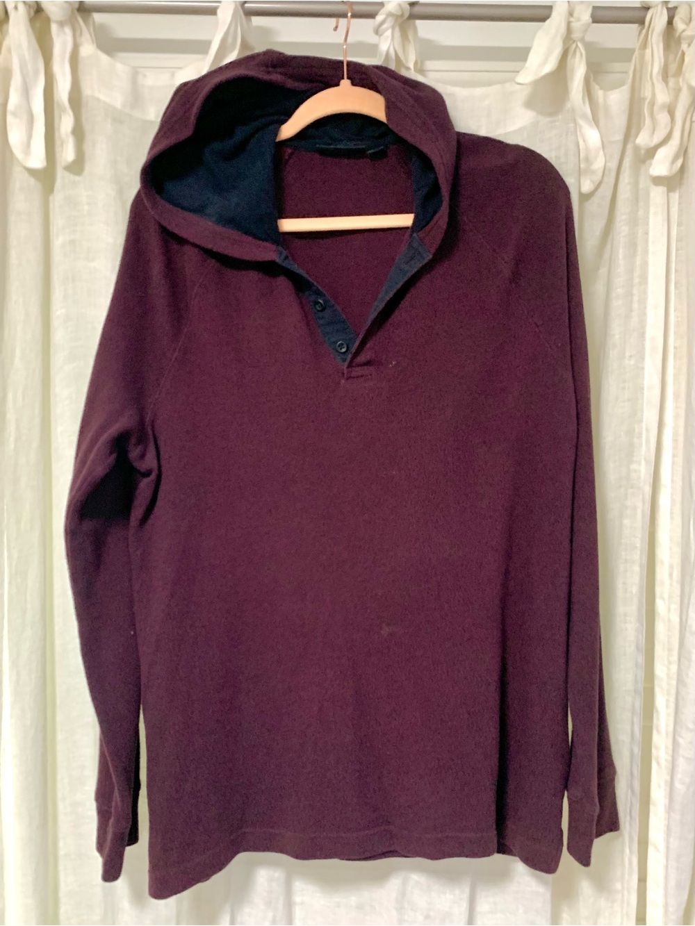 Marc Anthony Hooded Long-Sleeve Sweater - Deep Burgundy